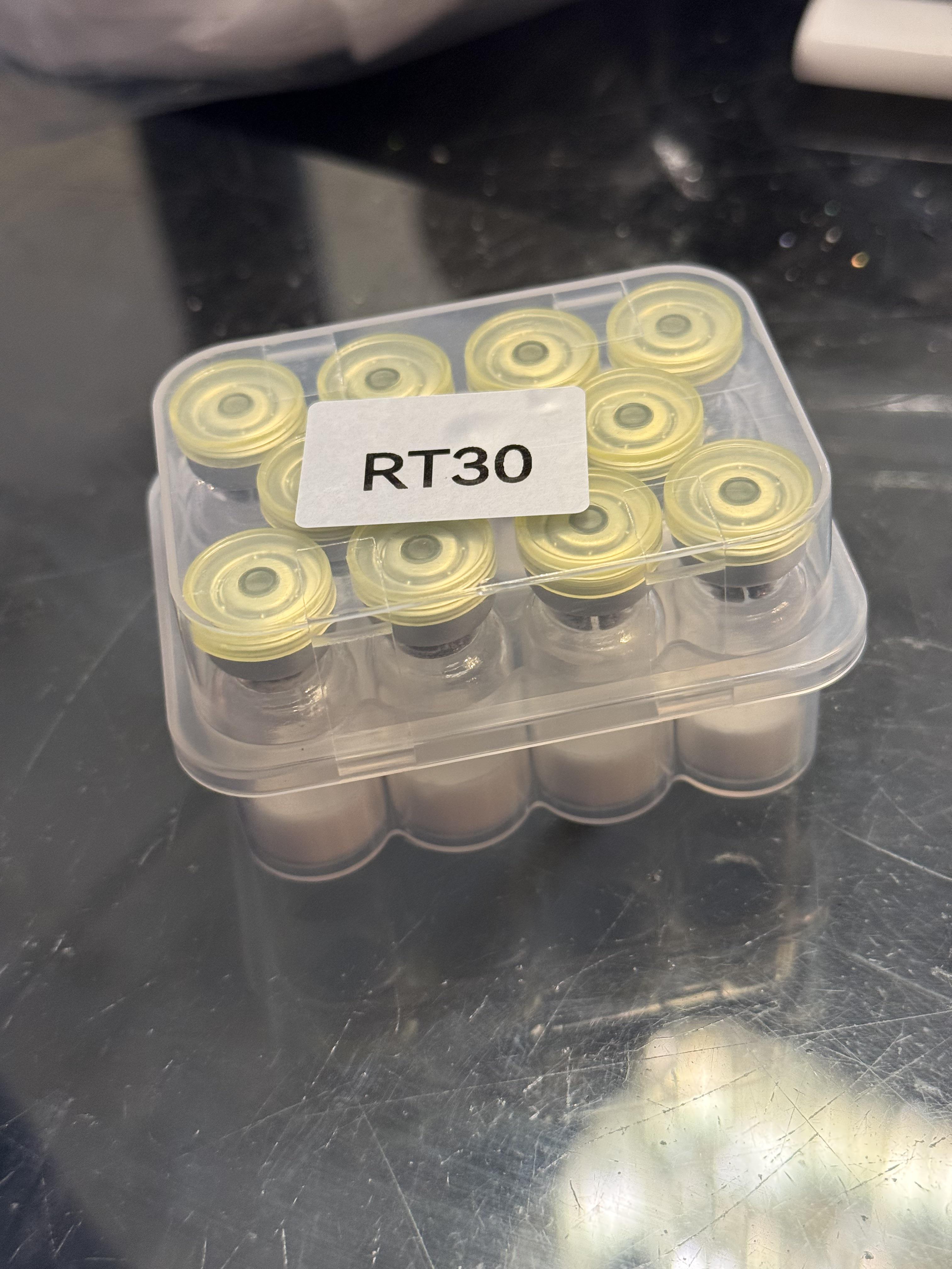 Lyophilised peptide vials grouped by batch